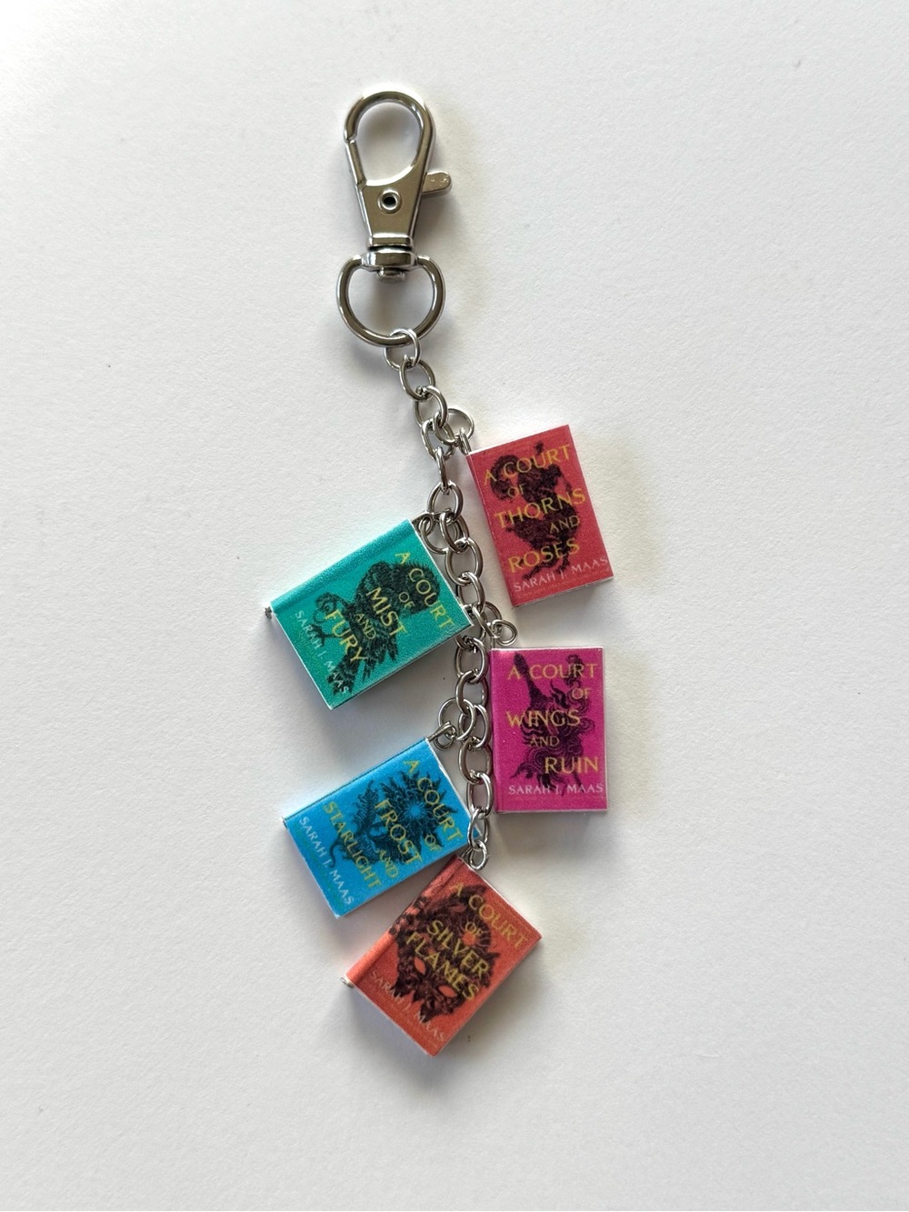 Court of Thorns Book Series Charm Keychain - Sarah J Maas